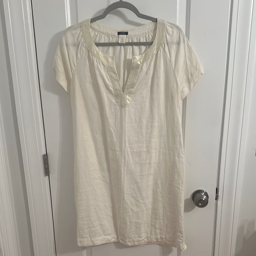 J. Crew Cream Mini Dress